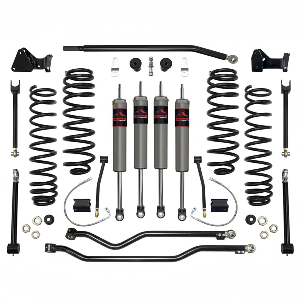 Dynatrac EnduroSport® 4.5" Suspension Lift Kit System 4, JK45-1X5310-L4, 2007-2018 Jeep Wrangler JK