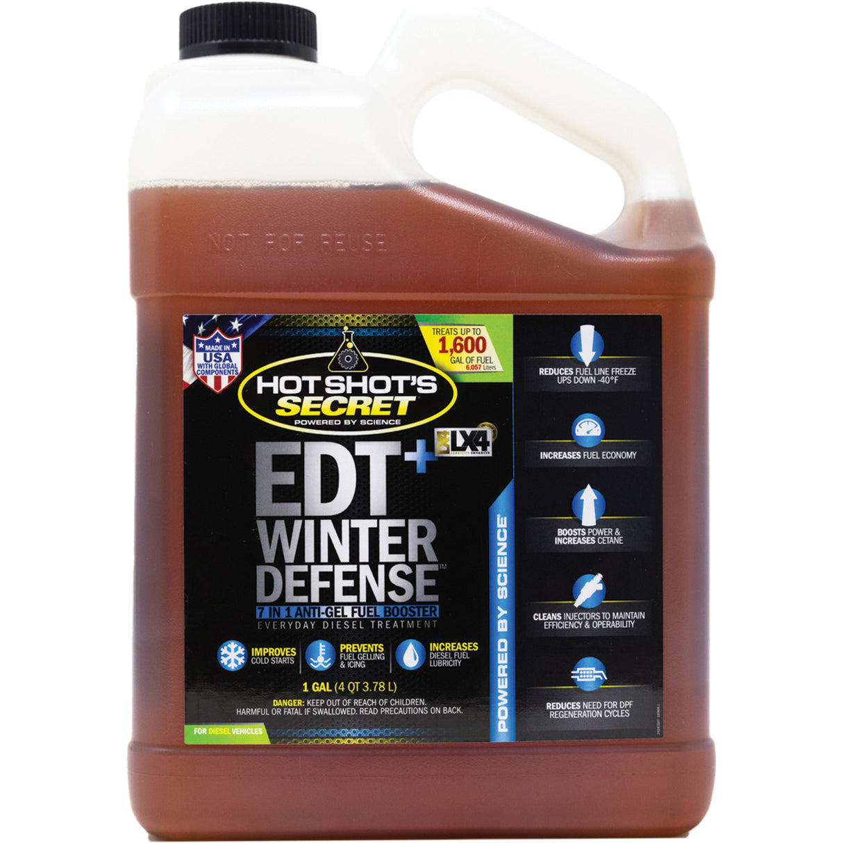 Hot Shot's Secret EDT+WINTER DEFENSE Anti-Gel Fuel Booster - 1 GALLON
