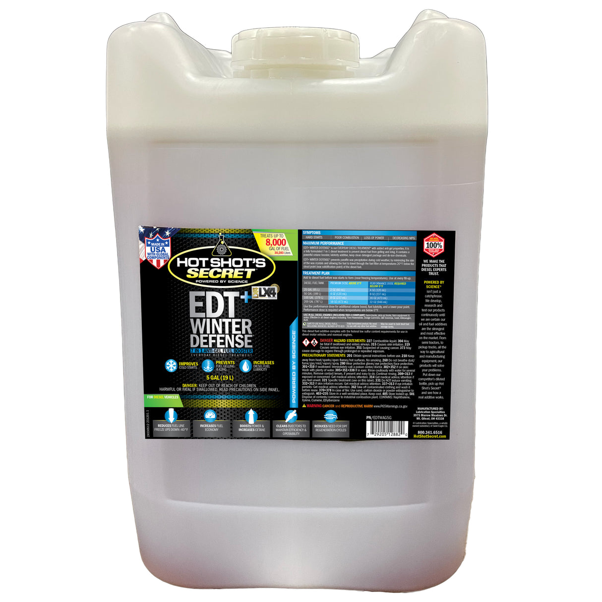 Hot Shot's Secret EDT+WINTER DEFENSE Anti-Gel Fuel Booster - 5 GALLON