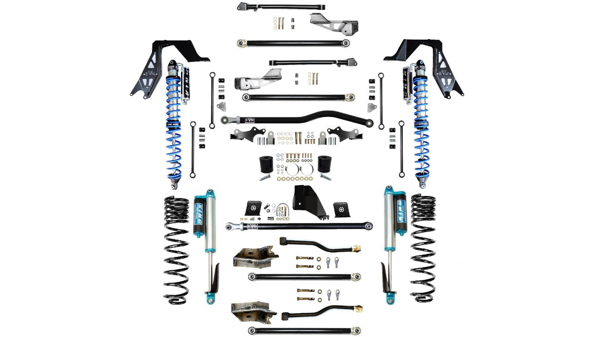 EVO MFG 2020-2024 Jeep Gladiator JT (Diesel) 4.5 or 6.5 INCH LIFT KING FUSION SUSPENSION LONG ARM LIFT KIT