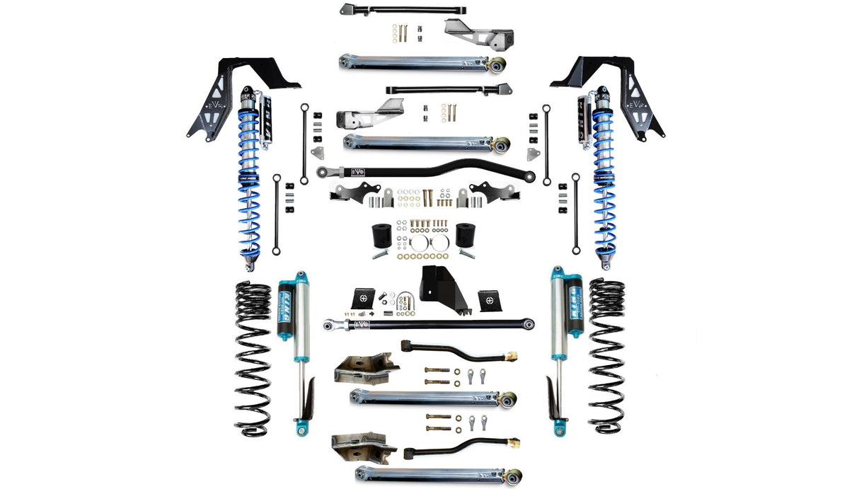 EVO MFG 2020-2024 Jeep Gladiator JT (Diesel) 4.5 or 6.5 INCH LIFT KING FUSION SUSPENSION LONG ARM LIFT KIT