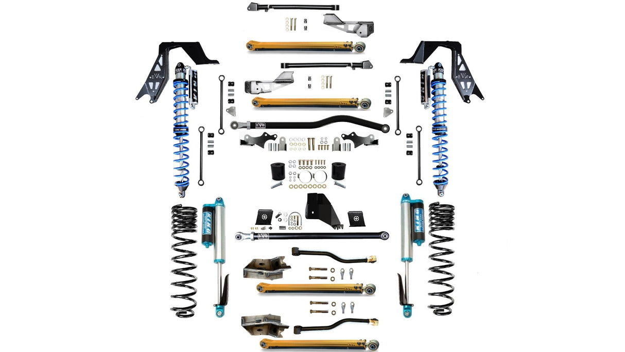 EVO MFG 2020-2024 Jeep Gladiator JT (GAS) 4.5 or 6.5 Inch Lift KING FUSION SUSPENSION LONG ARM LIFT KIT