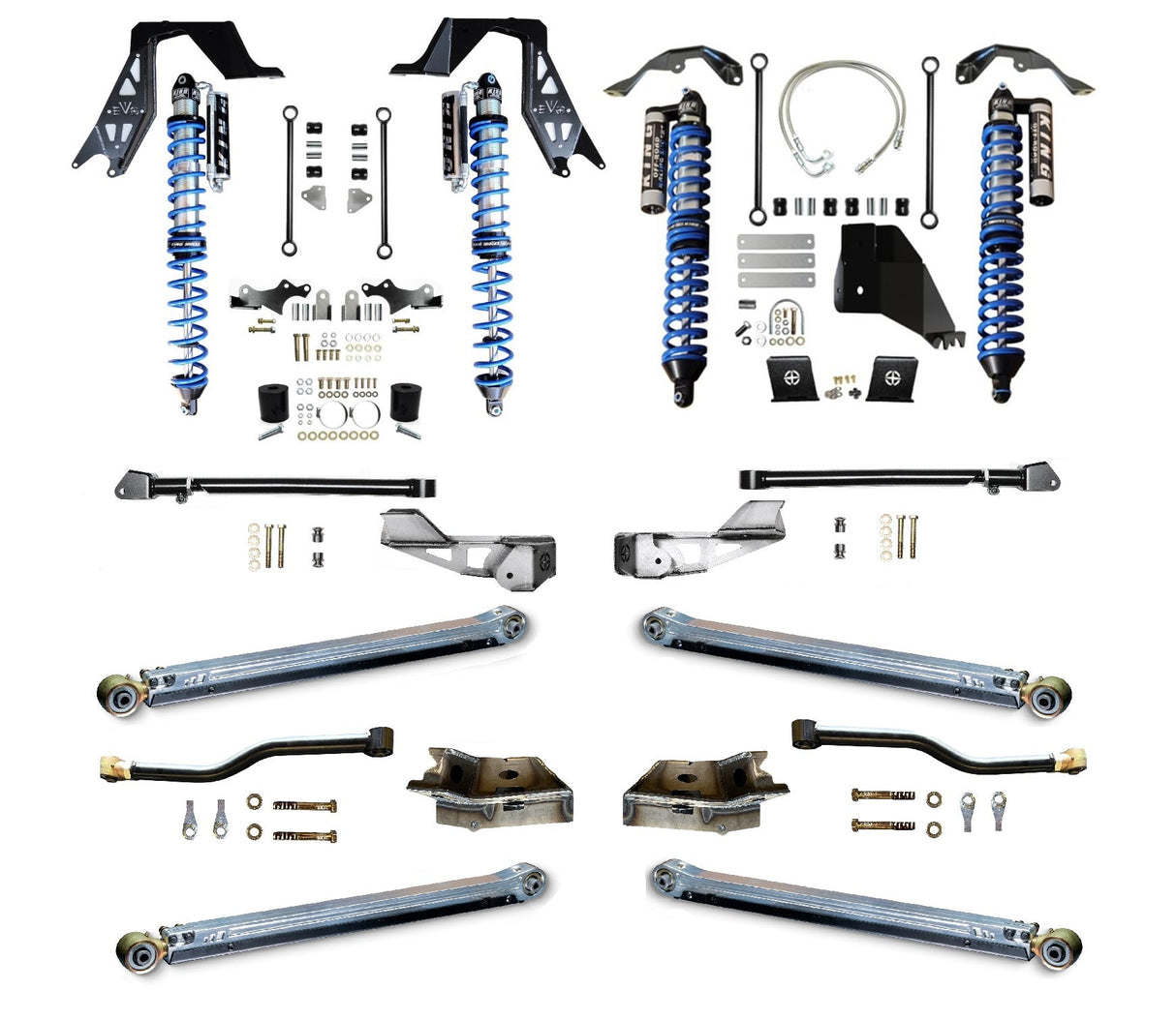 EVO MFG 2020-2024 Jeep Gladiator JT (GAS) 2.5 inch King Coilover Long Arm PRO PLUS