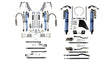 EVO MFG 2020-2024 Jeep Gladiator JT (GAS) KING Front Double Throw Down 2.5 inch KING Coilover Bypass Rear LONG ARM PRO PLUS