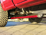 Wehrli traction bar axle bracket and frame mount detail