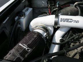 Wehrli twin turbo style fabricated aluminum coolant tank kit for 2007.5-2010 LMM Duramax