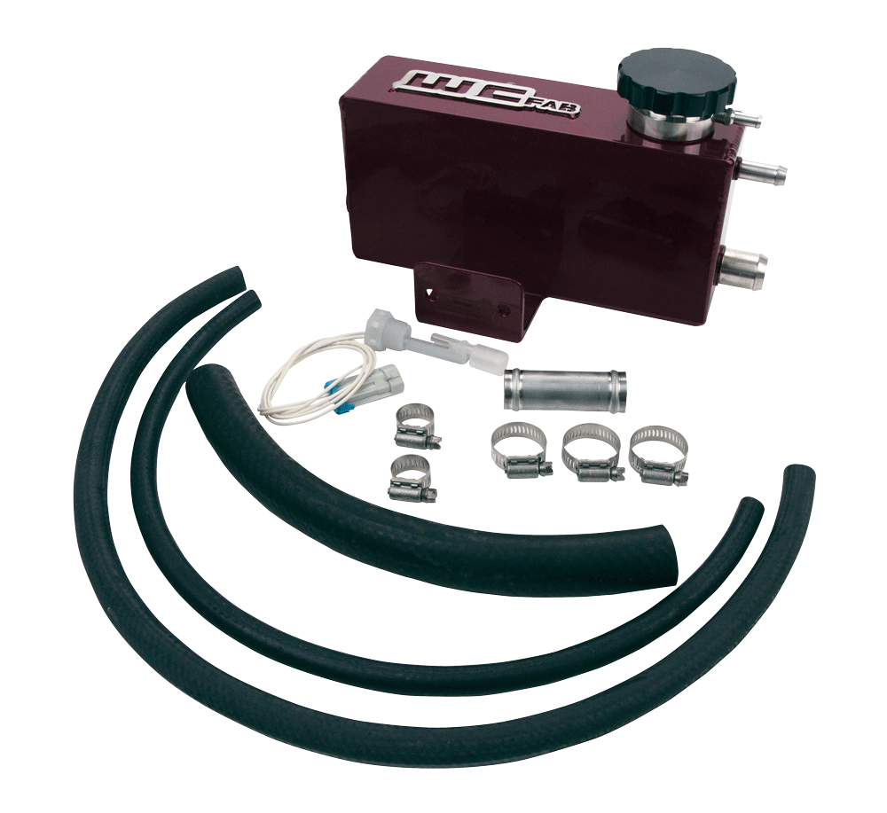 Wehrli twin turbo style fabricated aluminum coolant tank kit for 2001-2007 LB7/LLY/LBZ Duramax