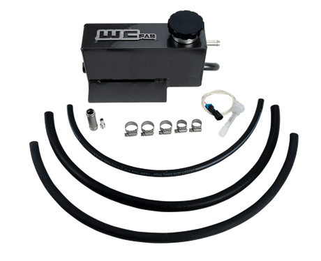 Wehrli twin turbo style fabricated aluminum coolant tank kit for 2011-2016 LML Duramax