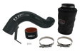 Wehrli 4 inch mandrel bent aluminum air intake kit for 2007.5-2009 6.7L Cummins in WCFab Grey