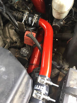Wehrli LB7/LLY Duramax upper coolant pipe in Sparkle New Red