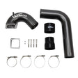Wehrli 3.5 inch high flow intake horn and driver side intercooler pipe kit for 2003-2007 5.9L Cummins in WCFab Grey