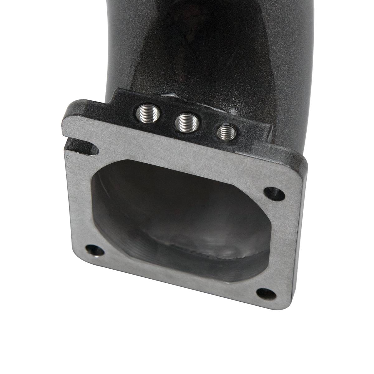 Wehrli 3.5 inch intake horn with CNC machined mounting flange for the 5.9L Cummins