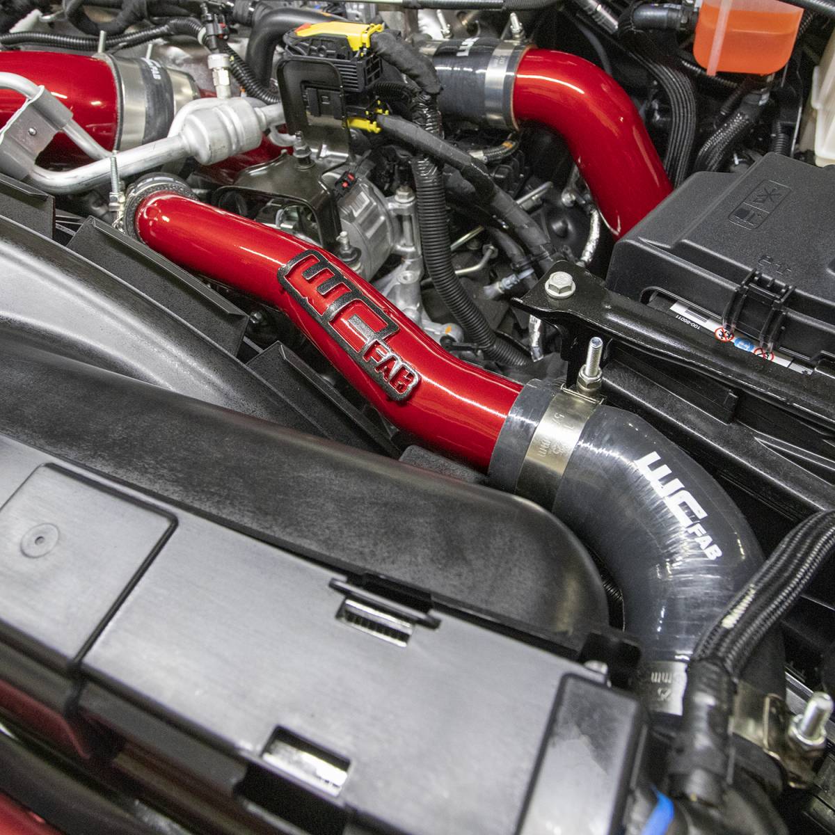 Wehrli 2020-2024 Chevrolet 6.6L L5P Duramax Upper Coolant Pipe - Cat Yellow