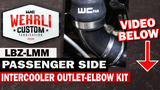 Wehrli LBZ/LMM Duramax intercooler outlet elbow kit components