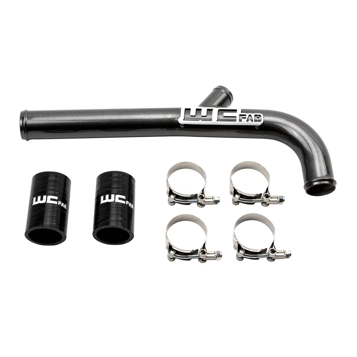 Wehrli 13-15 Dodge Cummins 6.7L w/Dual Radiator Upper Coolant Pipe - Semi Gloss Black.