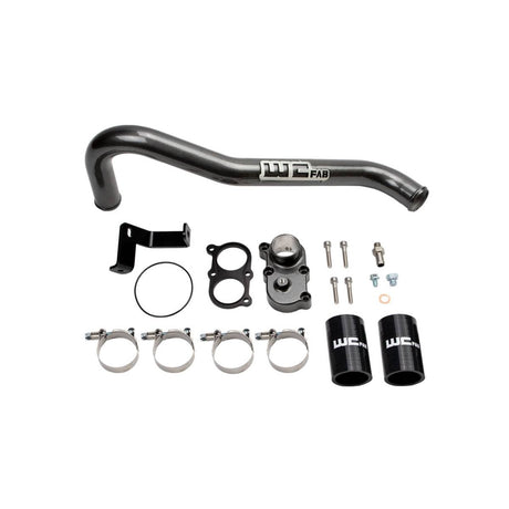 Wehrli 06-10 Duramax LBZ/LMM Thermostat Housing Kit - Flat Black