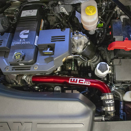 Wehrli 19-23 Cummins 6.7L Upper Coolant Pipe - WCFab Grey
