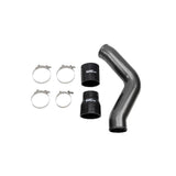 Wehrli 3.5 inch driver side intercooler pipe kit for 2013-2018 6.7L Cummins in WCFab Grey