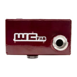 Wehrli Duramax coolant tank showing the billet aluminum sight glass and anodized cap