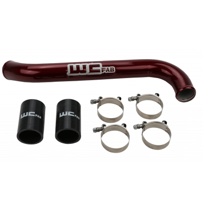 Wehrli 2017-2019 Chevy 6.6L L5P Duramax Upper Coolant Pipe - Sparkle Bomber Orange