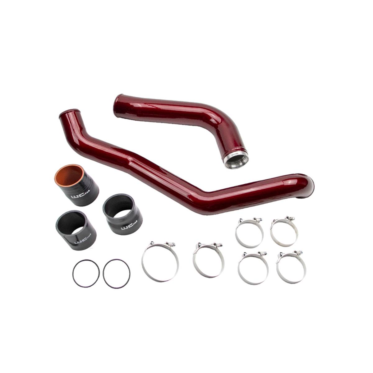 Wehrli Stage 1 High Flow Intake Bundle Kit for 2017-2019 L5P Duramax in WCFab Red