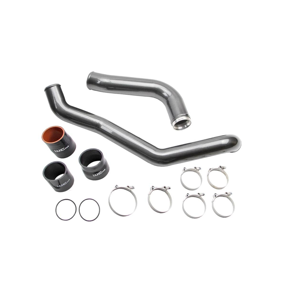 Wehrli Stage 1 intercooler pipe bundle for the 2017-2019 L5P Duramax in WCFab Grey
