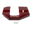Wehrli fabricated aluminum engine cover for 2010-2024 6.7L Cummins in WCFab Red
