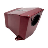 Wehrli 10 gauge aluminum air box in WCFab Red for the LMM Duramax
