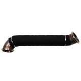 Wehrli 3 inch stainless steel turbo down pipe with heat wrap for the LMM Duramax