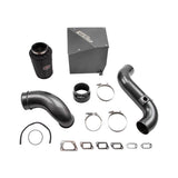 Wehrli 4 inch Stage 2 intake kit with air box for 2011-2016 LML Duramax in WCFab Grey