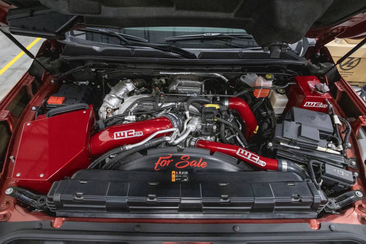 Wehrli 2020-2024 Chevrolet 6.6L L5P Duramax Upper Coolant Pipe - Cat Yellow