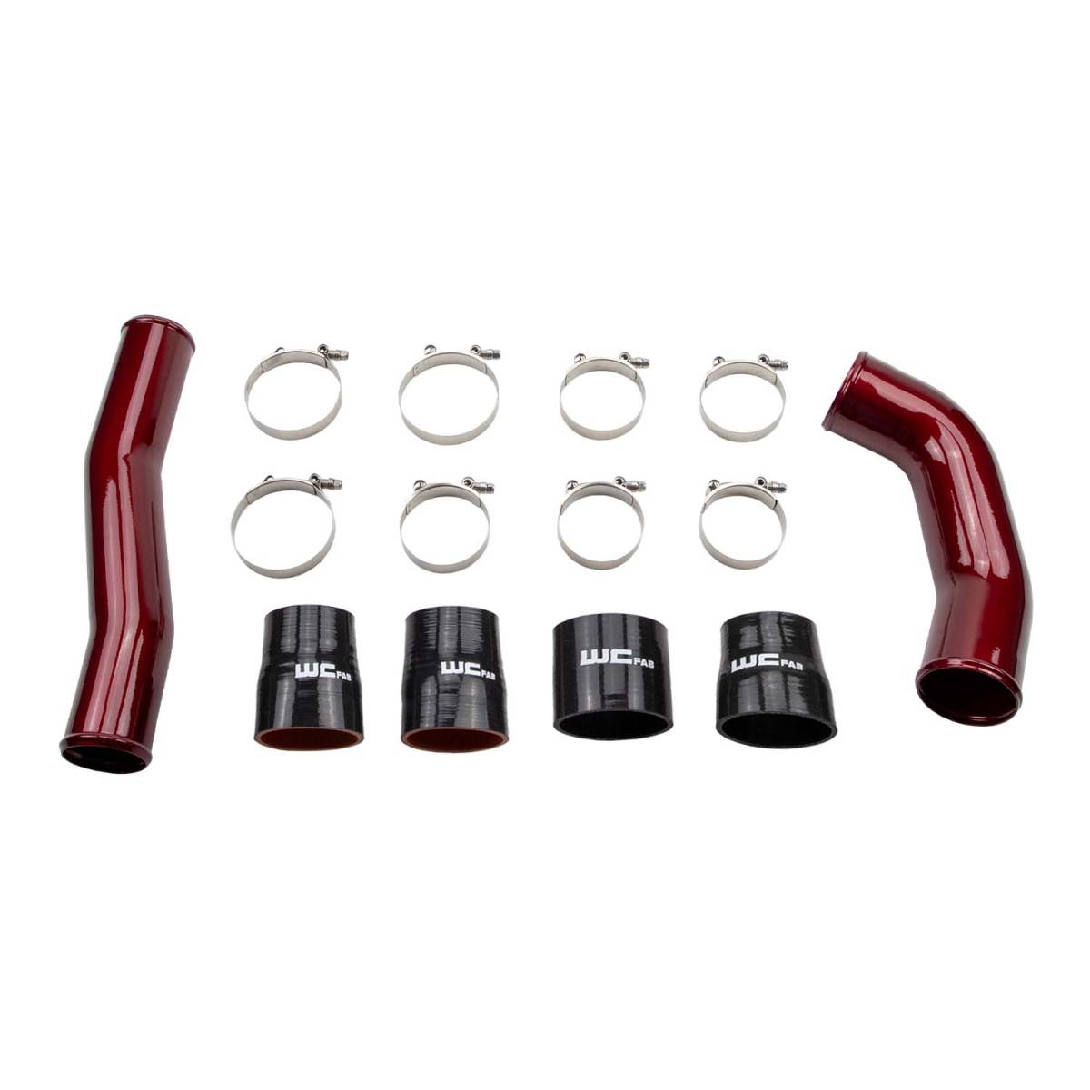 Wehrli Stage 1 High Flow Intake Bundle Kit for 2010-2012 6.7L Cummins, 3 inch hot side and 3.5 inch cold side intercooler pipes