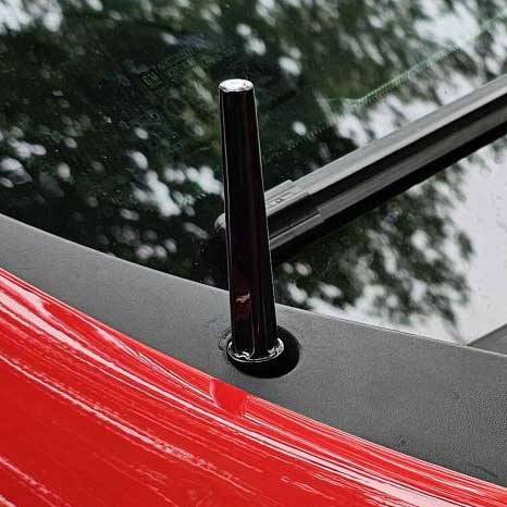Wehrli 07.5-19 Chevrolet 6.6L Duramax Billet TIG Torch Stubby Antenna - Gloss Black
