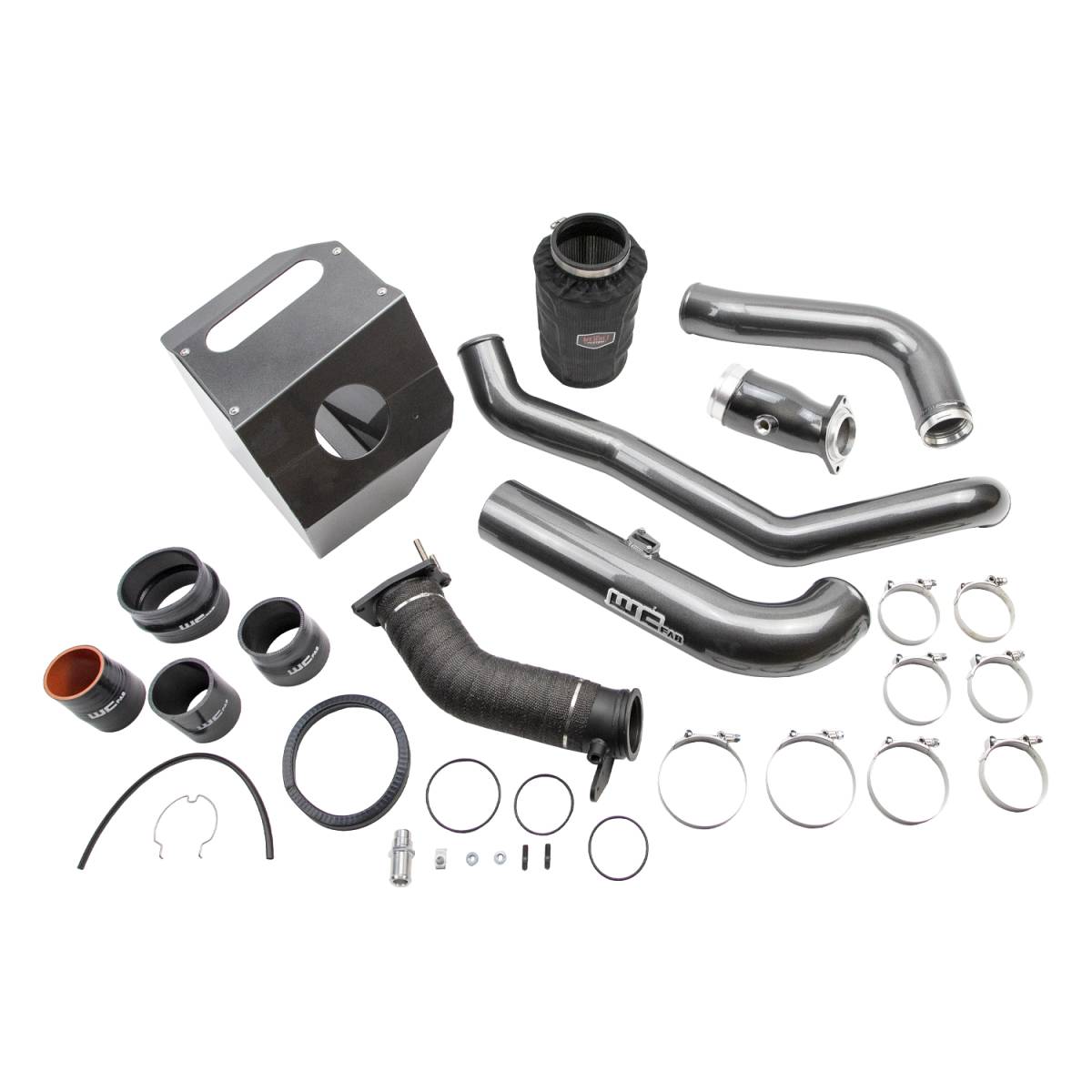 Wehrli Stage 3 High Flow Intake Bundle Kit for 2017-2019 L5P Duramax in WCFab Grey