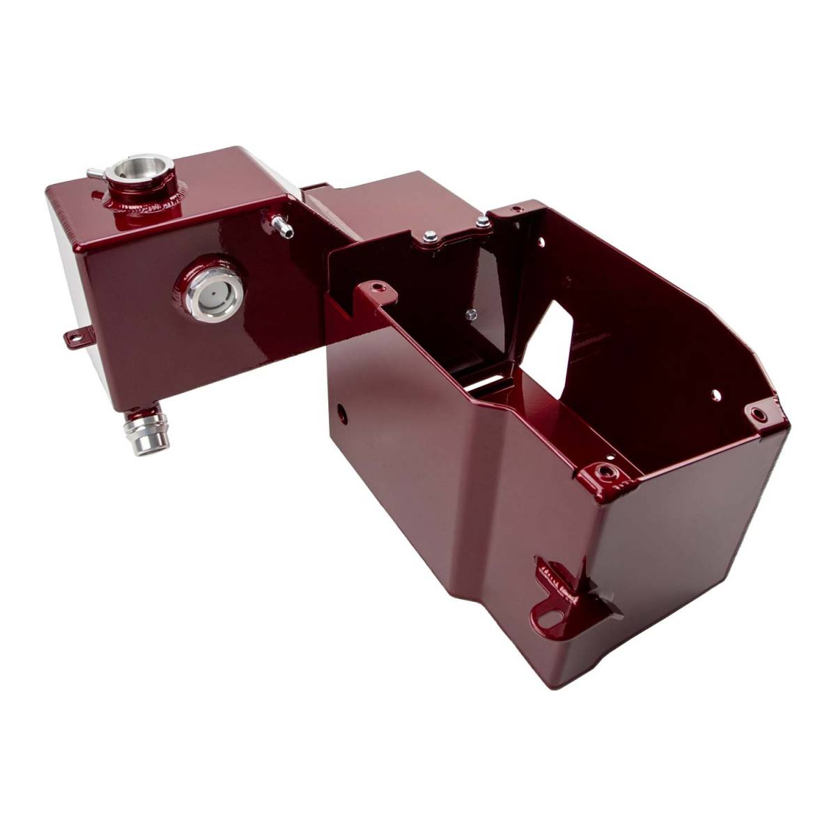 2017-2025 6.7L Powerstroke Coolant Tank Kit with Battery Box - Bengal Red