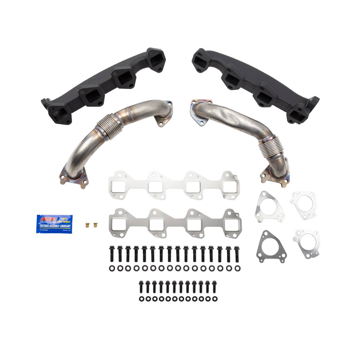 Wehrli 2001-2004 LB7 Duramax Billet Manifold & 2" Stainless Steel Up Pipe Kit