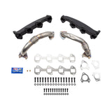 Wehrli 2001-2004 LB7 Duramax Billet Manifold & 2" Stainless Steel Up Pipe Kit