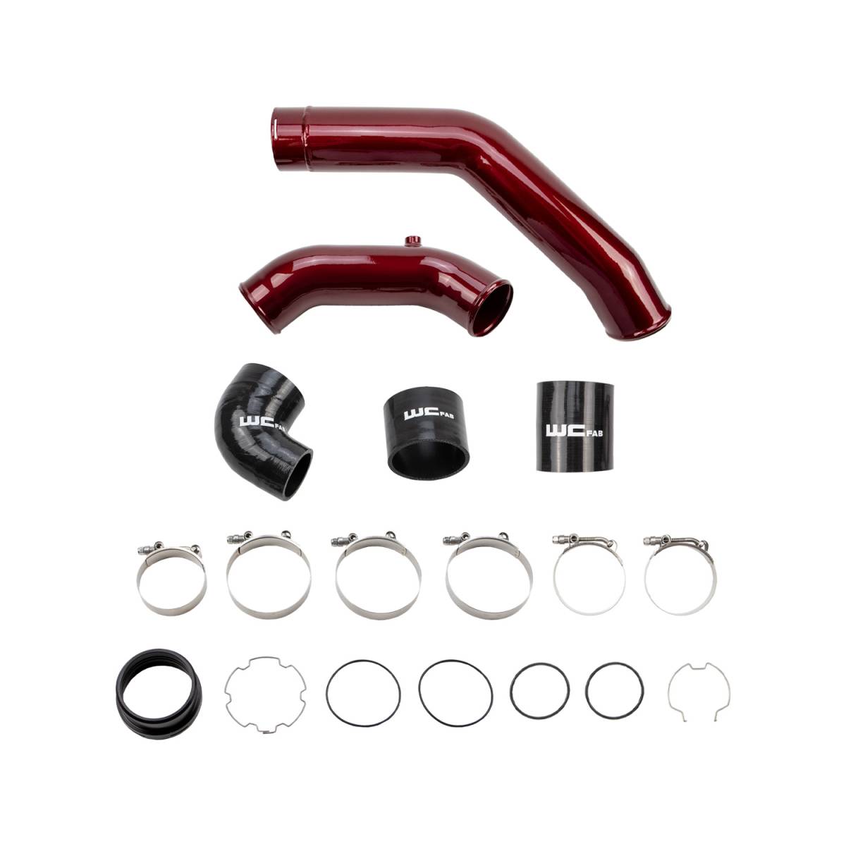 Wehrli 17-25 Ford Power Stroke 6.7L High Flow Intercooler Pipe Kit - Gloss White