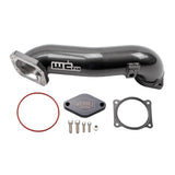 Wehrli 11-16 Duramax LML Passenger Side 3.5 in. Intercooler Pipe - CAT Yellow