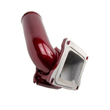 Wehrli signature 3 inch two piece Y-bridge in WCFab Red for the LMM Duramax
