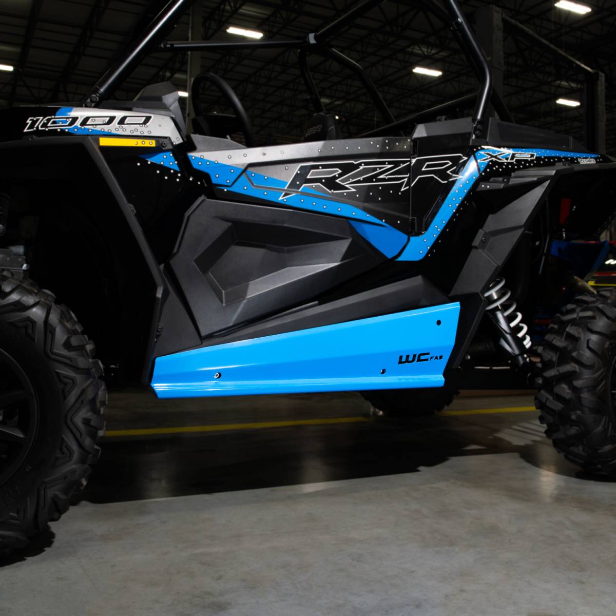 Wehrli 19-23 Polaris RZR XP/S 1000 2 Seat Rock Sliders - Velocity Blue