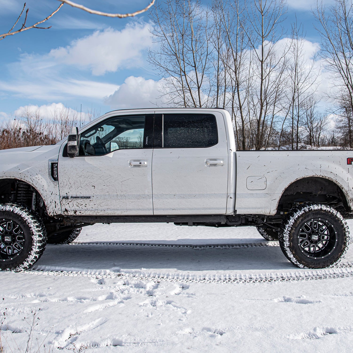 7 Inch Lift Kit w/ 4-Link | FOX 2.5 Performance Elite Coil-Over Conversion | Ford F250/F350 Super Duty (20-22) 4WD | Diesel