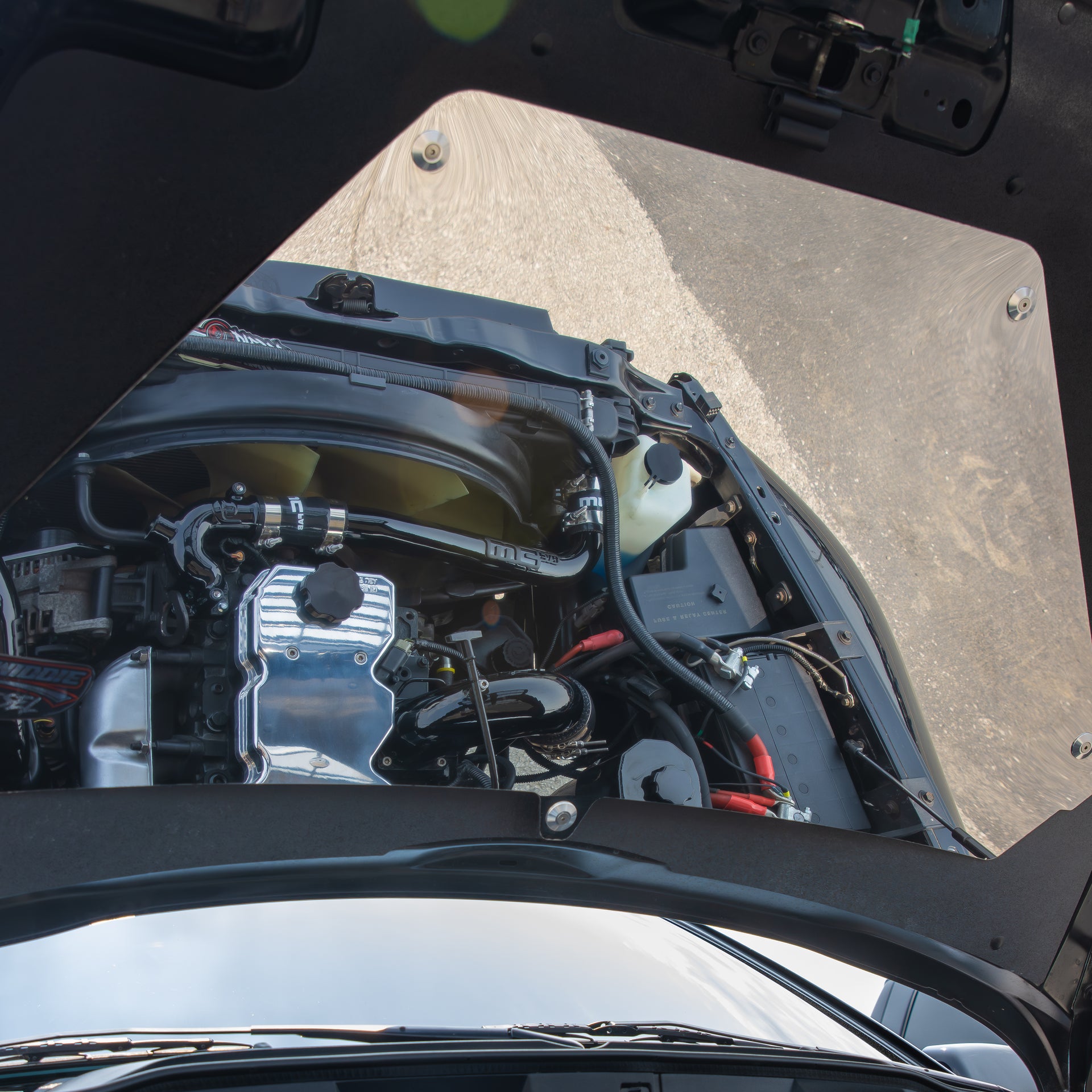 FASS Fabrication Bolt-In Hood Mirror Kit for 2003-2009 Ram 2500/3500