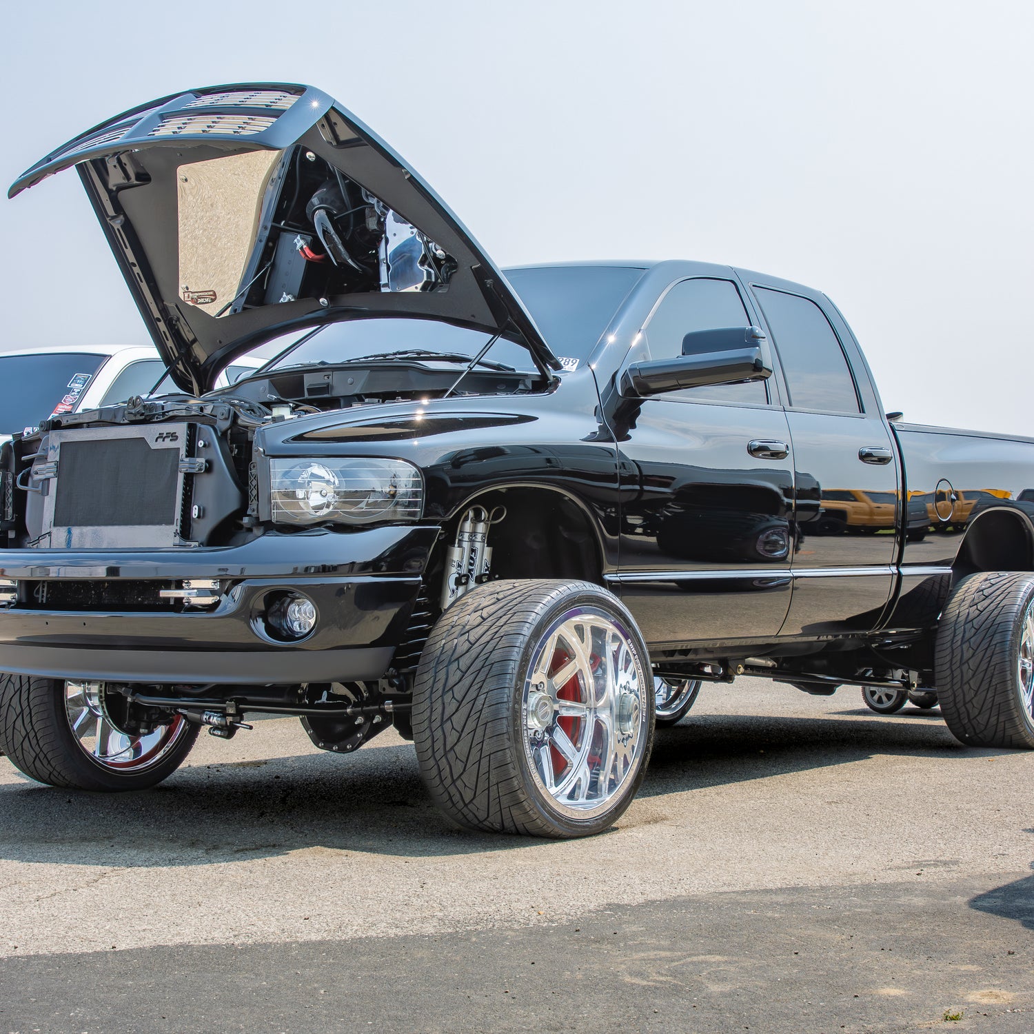 FASS Fabrication Bolt-In Hood Mirror Kit for 2003-2009 Ram 2500/3500