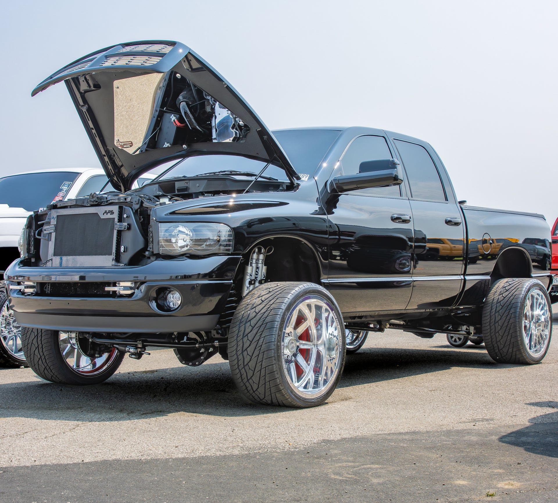 FASS Fabrication Bolt-In Hood Mirror Kit for 2003-2009 Ram 2500/3500