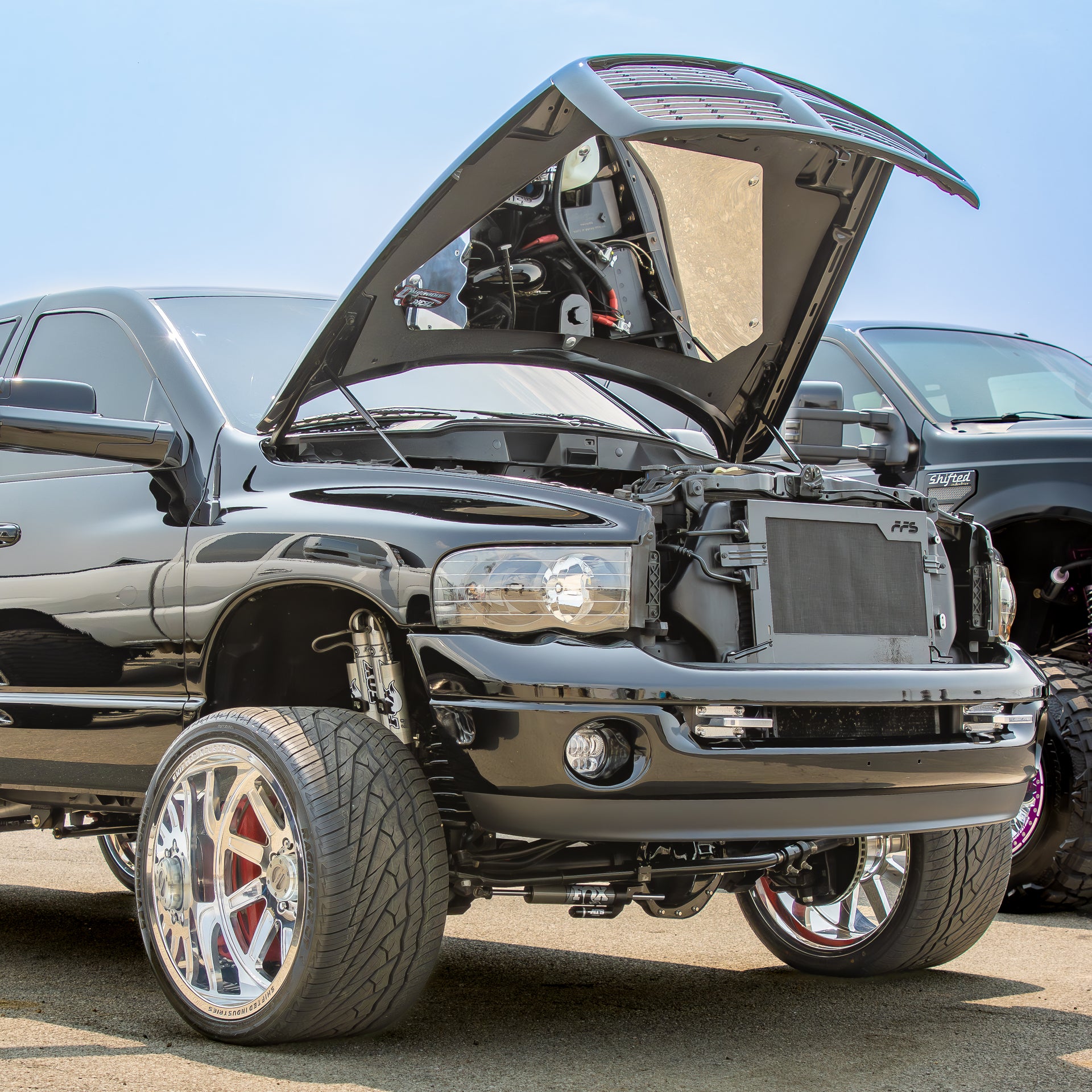 FASS Fabrication Bolt-In Hood Mirror Kit for 2003-2009 Ram 2500/3500