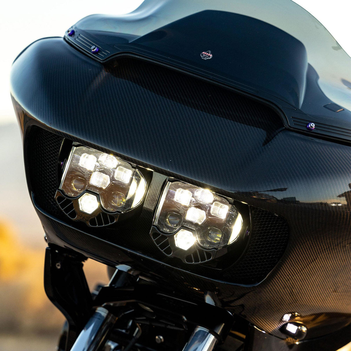 Baja Designs 15-24 Harley Davidson Road Glide (Dual Light) DOT LP6 LED DRL Headlight Kit - Amber