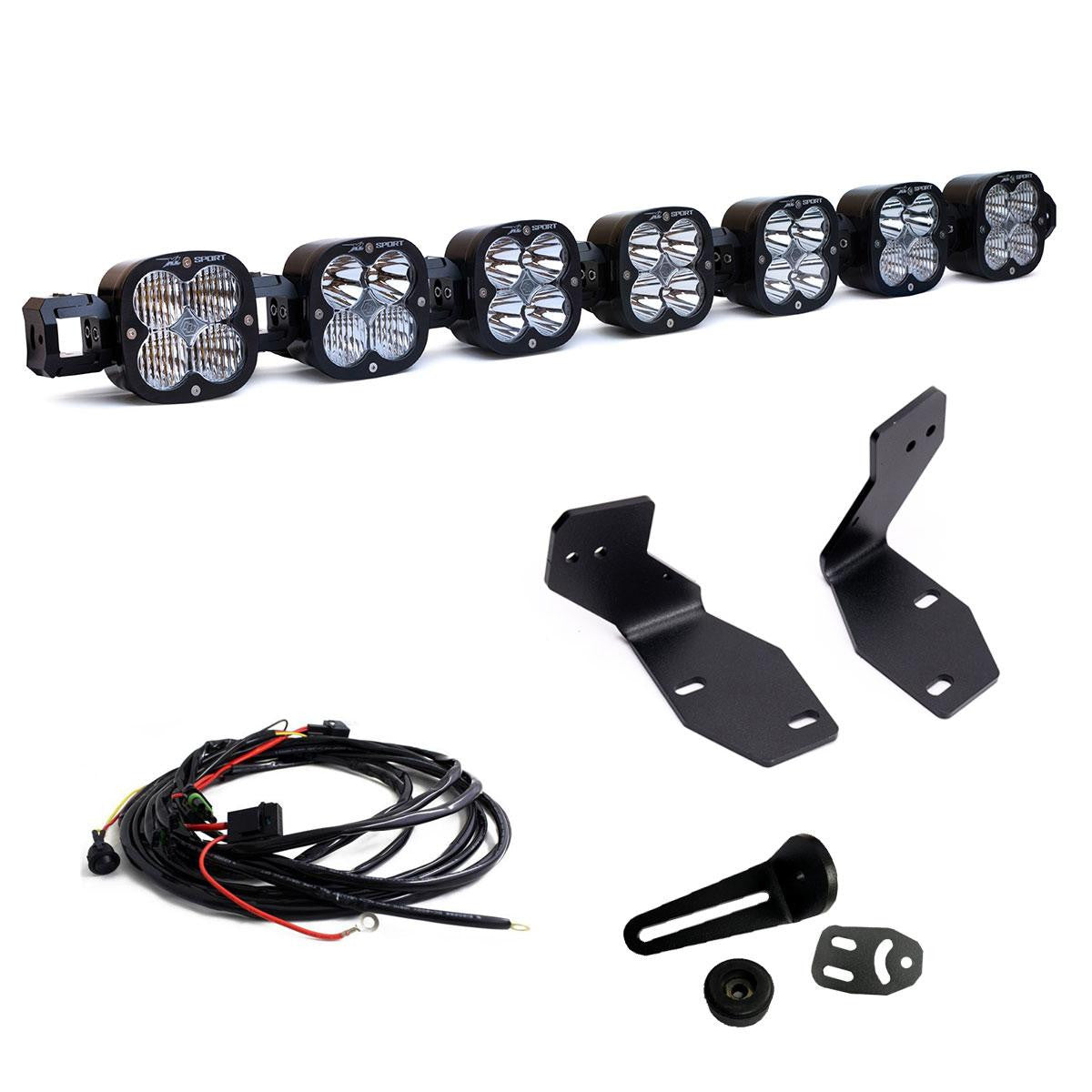 Baja Designs 2023+ Ford Super Duty Bumper 7 XL Pro Linkable LED Light Bar Kit