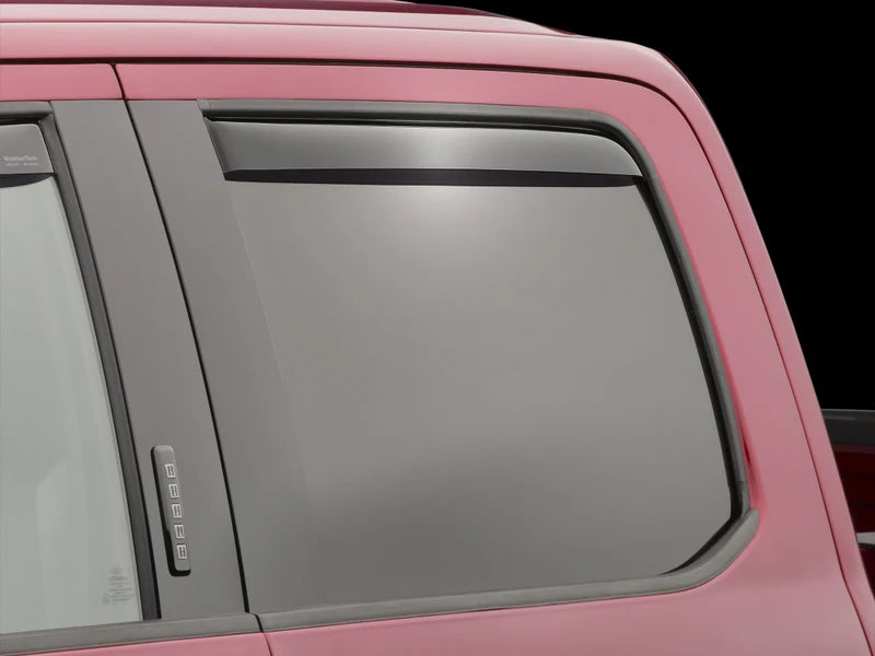 WeatherTech 23-25 Chevrolet Colorado/GMC Canyon CC Rear Side Window Deflectors - Dark Tint