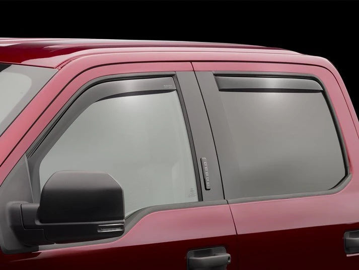 WeatherTech 23-25 Chevy Colorado/GMC Canyon CC Front & Rear Side Window Deflectors - Dark Tint
